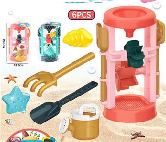 Beach toys, coral red/jade green, mixed in 2 colors   ITEM NO.： W090623
