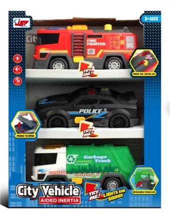 Sound and light inertia car (set)   ITEM NO.： W086072