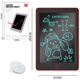 Red black cover 10.5-inch LCD monochrome picture board   ITEM NO.： W094899
