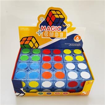 Transparent circular dot second-order Rubik's Cube, 6pcs/box   ITEM NO.： W090229