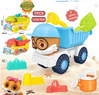 Beach toys, red/yellow/blue, mixed with 3 colors   ITEM NO.： W090638