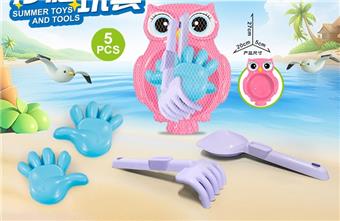 Owl Plate with Beach Accessories   ITEM NO.： W085675