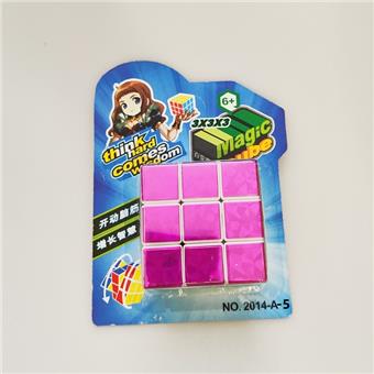 Hot stamping laser 5.7CM third-order cube (with spring screws) with multiple packaging options   ITEM NO.： W089577