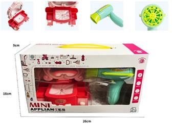 Dressing table+hair dryer small appliances (4 * AA, lighting, rotating)   ITEM NO.： W085917