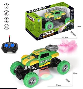 Four way Hulk spray remote control climbing car (without electricity, with light)   ITEM NO.： W086227