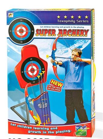 65.5cm bow with arrow/barrel+large target holder   ITEM NO.： W089343