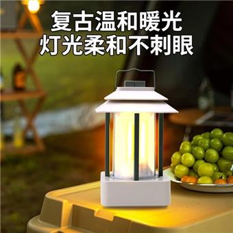 Dry battery camping light with ultra long battery life, hand-held light for charging, outdoor portable camping light, tent atmosphere lighting, household power outage emergency light   ITEM NO.： W084636