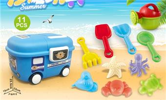Pack box cart with beach accessories (11PCS)   ITEM NO.： W085601