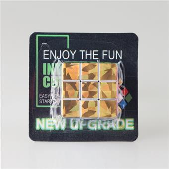 Hot stamping laser 3CM cube, mixed packaging in 2 colors   ITEM NO.： W089835