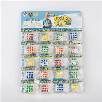 Heat transfer color block cube with keychain, 6-color heat transfer printing, 20pcs/board   ITEM NO.： W089895