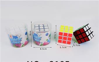 5.7CM PVC fully enclosed third-order intelligence cube, mixed black and white   ITEM NO.： W091910
