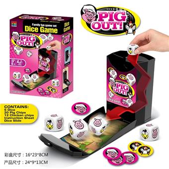 Pig Chicken Dice Card Game   ITEM NO.： W098670
