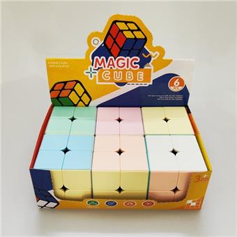 Macaron second-order Rubik's Cube, 6pcs/box   ITEM NO.： W090237