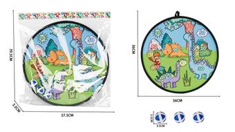 Dinosaur target with 3 sticky balls   ITEM NO.： W087381
