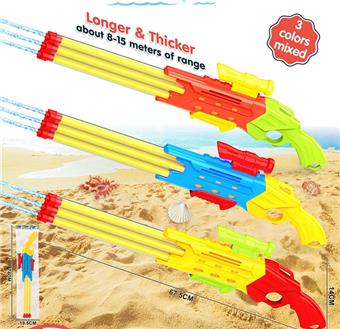 Water play toy, blue/red/yellow, mixed with 3 colors   ITEM NO.： W090692