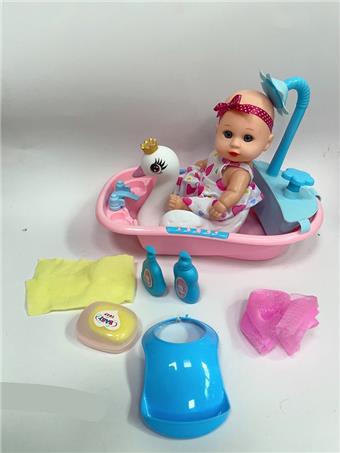 8-inch doll with water bath plate/animal vinyl swim ring/bathing supplies   ITEM NO.： W085894