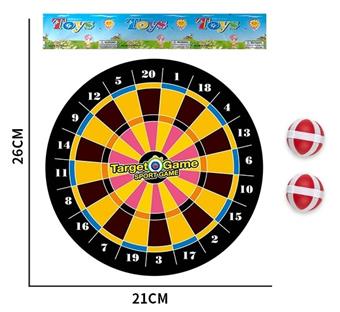 20cm digital 4 dart board adhesive ball cloth target   ITEM NO.： W087023