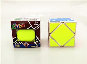 Fluorescent Sticker Oblique Cube (GCC)   ITEM NO.： W089750