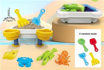 Beach table with beach accessories (two random tools)   ITEM NO.： W085233