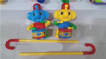 Push and beat the drum elephant   ITEM NO.： W098471
