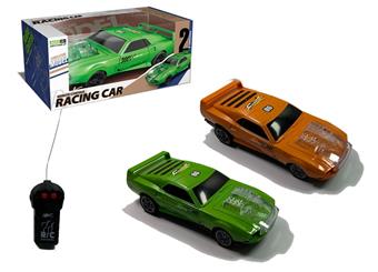 2-way remote control car, orange/green, mixed color of 2 colors [not including electricity]   ITEM NO.： W090526