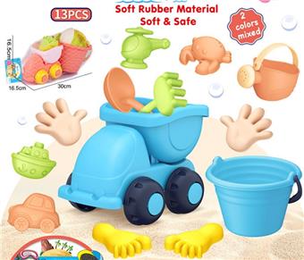 Beach toys, coral red/pink blue, mixed in 2 colors   ITEM NO.： W090609