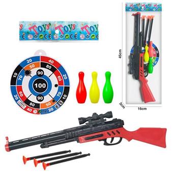 Soft Bullet Gun Set (Pistol with Target Bowling Ball)   ITEM NO.： W086581