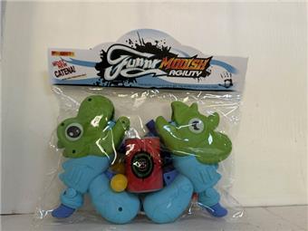 Dinosaur soft bullet gun with target   ITEM NO.： W086563