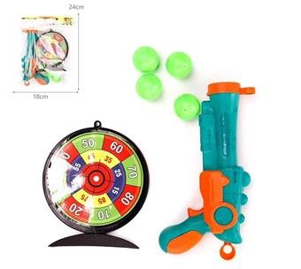 Dinosaur table tennis gun with target   ITEM NO.： W086414
