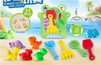 Frog Plate with Dinosaur Beach Accessories   ITEM NO.： W085683