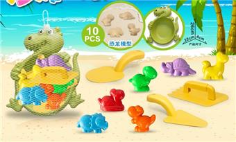 Dinosaur Plate with Dinosaur Accessories (10PCS)   ITEM NO.： W085555