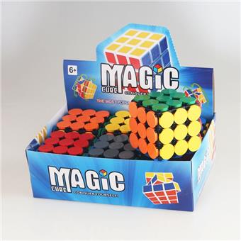 Round dot third-order building block with black background Rubik's Cube, 6pcs/box   ITEM NO.： W090193