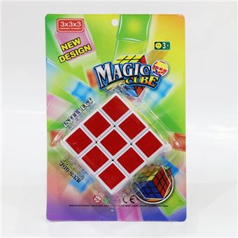 6.8CM Fluorescent Sticker Three Step Magic Cube   ITEM NO.： W090342
