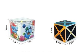 5.5CM Eight Axis X Solid Color Carbon Fiber Cube   ITEM NO.： W091886