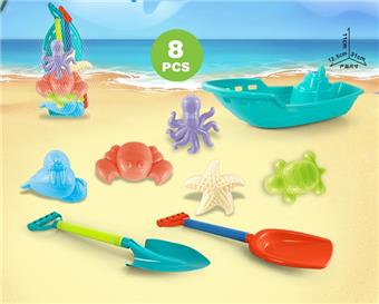 Large ship with beach accessories   ITEM NO.： W085850