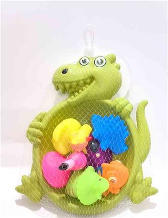 Environmentally friendly PVC dinosaur swimming pool with vinyl animals   ITEM NO.： W100442