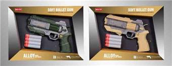 Alloy Explosion Left Wheel Soft Bullet Gun   ITEM NO.： W100693