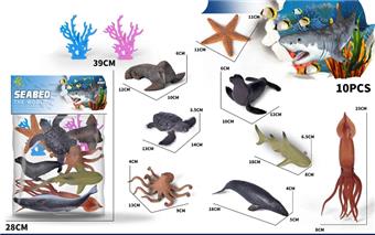 Marine Animal Set 10PCS   ITEM NO.： W100491