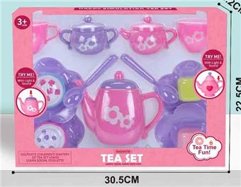 Light, music, tea set, electric included   ITEM NO.： W100676