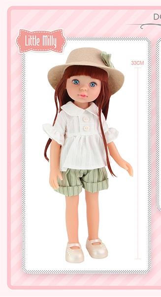 14 inch fully vinyl fashion doll with comb and hat   ITEM NO.： W101625