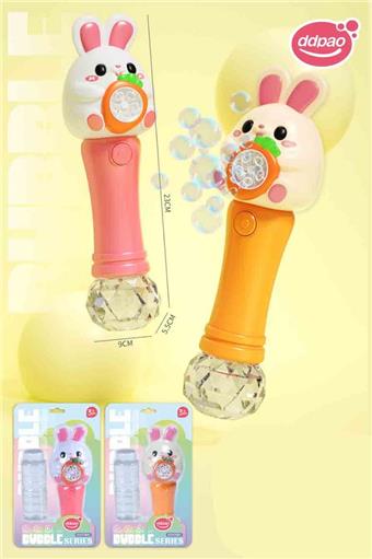 Handheld rabbit bubble stick (orange/pink)&nbsp;&nbsp;&nbsp;ITEM NO.： W108559