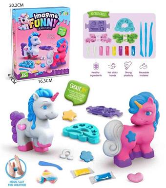 <Unicorn 3D Model>Clay Set Color Box&nbsp;&nbsp;&nbsp;ITEM NO.： W108135