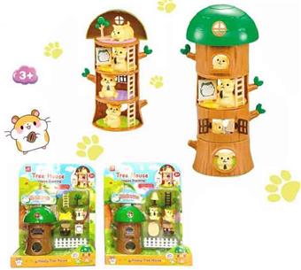 Hamster Tree House Amusement Park Pet Play 2 Mixed Models&nbsp;&nbsp;&nbsp;ITEM NO.： W107004