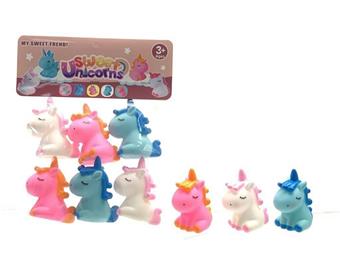 6-pack unicorn vinyl animal toy 3-color mixed packaging&nbsp;&nbsp;&nbsp;ITEM NO.： W108371