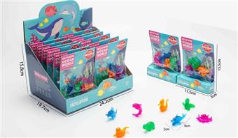 Transparent cartoon small marine animals (12 bag card head box, foot pack, 1 display box)&nbsp;&nbsp;&nbsp;ITEM NO.： W107731
