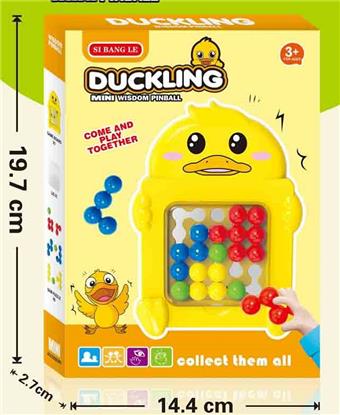 DIY Puzzle Magic Bead Toy Little Yellow Duck for Clearing Board Games&nbsp;&nbsp;&nbsp;ITEM NO.： W108402
