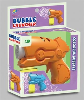 Electric five hole bubble gun, equipped with 1 bottle of 30ml bubble water [2 colors mixed] (using 4 No. 7 batteries)&nbsp;&nbsp;&nbsp;ITEM NO.： W108177