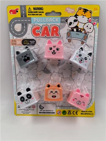 6 cartoon block animal powered cars&nbsp;&nbsp;&nbsp;ITEM NO.： W108449