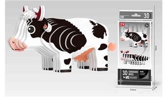 DIY 3D dairy cow 3D puzzle&nbsp;&nbsp;&nbsp;ITEM NO.： W108455