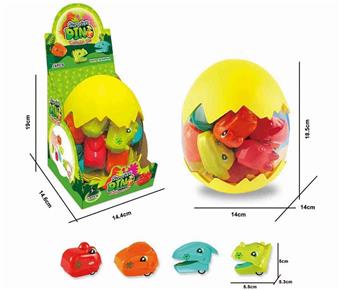 Dinosaur Egg Window Box (16 Dinosaur Bite Hand Power Car Four Color Mixed Collection)&nbsp;&nbsp;&nbsp;ITEM NO.： W108309